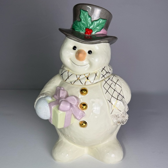 Lenox Other - Lenox The Snowman Cookie Jar 2000 Vintage Mint Condit Original Packaging 12 In.